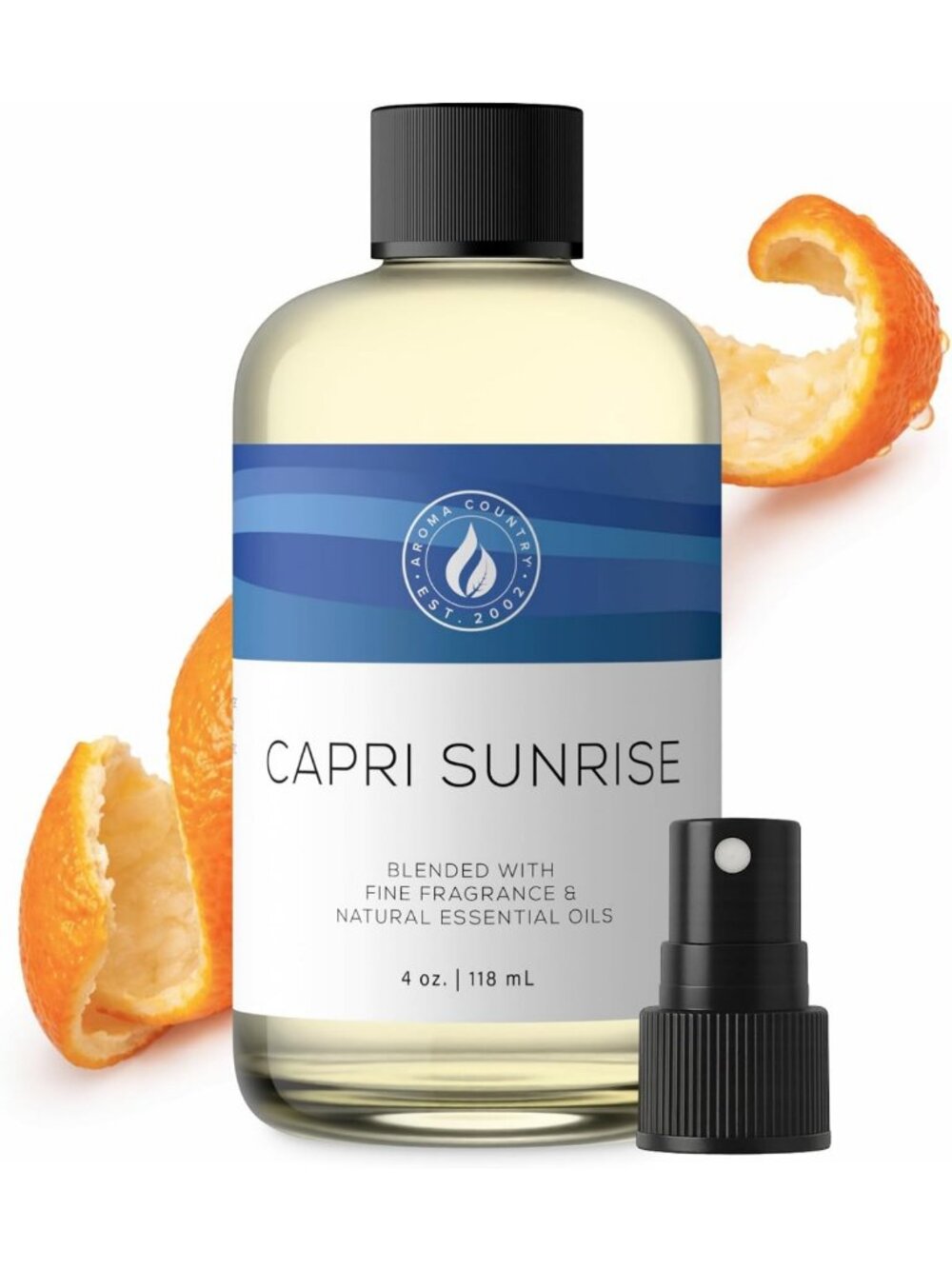 Capri Sunrise Luxury Diffuser Oil Refill - 4 Fl Oz Aromatherapy Essential Oil